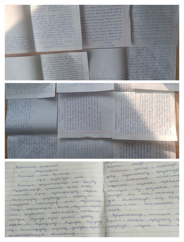 «Заң және тәртіп» идеологемасын ілгерілету шеңберінде 2025 жылғы 20 қарашадағы Дүниежүзілік балалар күніне орай «Полиция және балалар – бірге қауіпсіздік үшін» тақырыбында 7-11 сынып оқушылары арасында бірыңғай мазмұндама жазу ұйымдастырылды. 